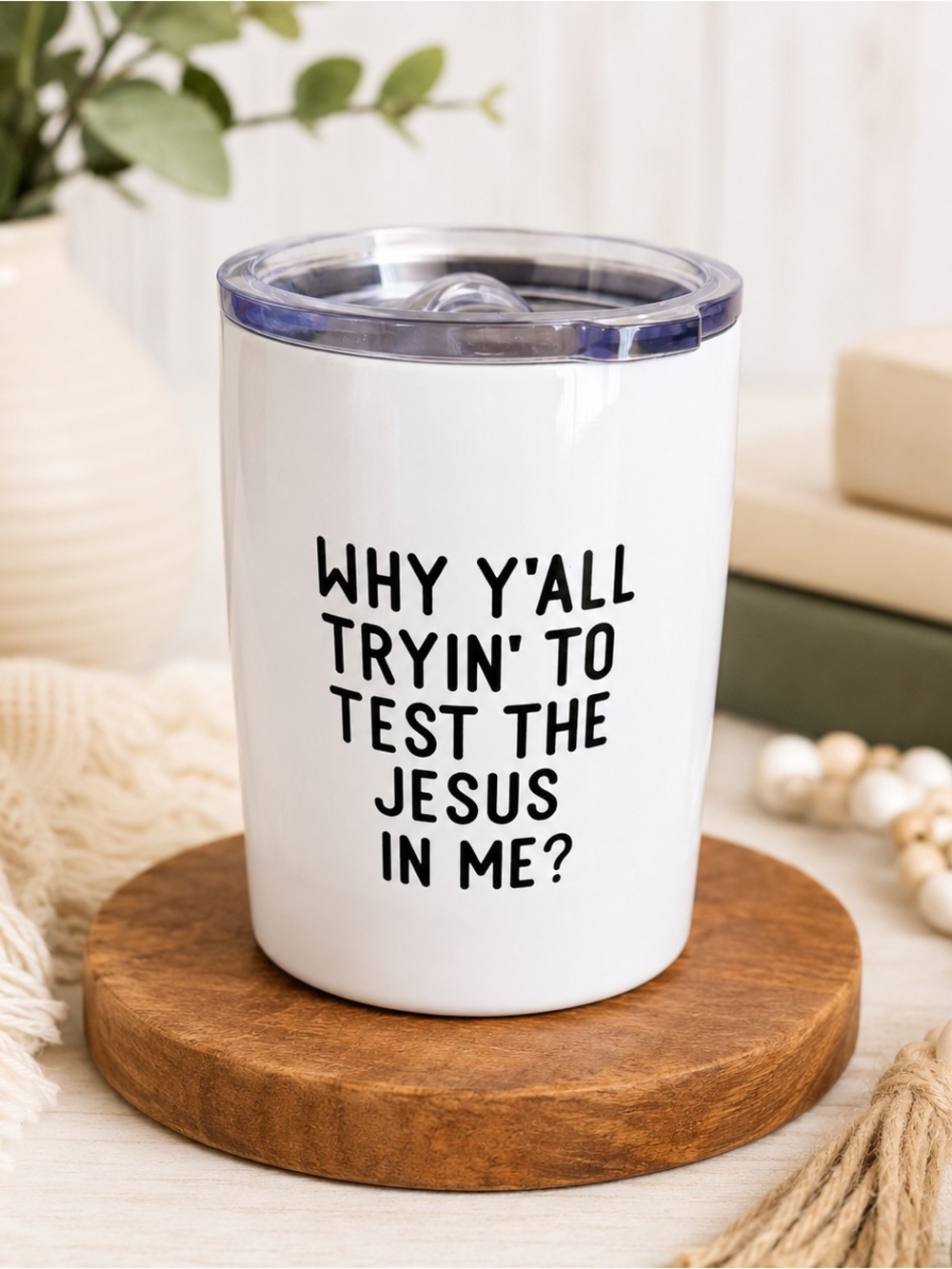Funny Faithworks Jesus Quote 12oz Travel Tumbler